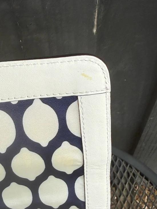 Kate Spade Basket Shoulder/ Crossbody Bag Rattan & leather with Bow Accent - Picture 6 of 9